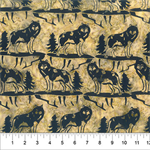 Northcott - Banyan Batik Wild Country - Wolf, Camel