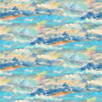 Blank Quilting - National Emblem - Cloud Texture, Sky Blue
