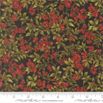 Moda - Merry Manor Metallic - Hollyberry, Ebony