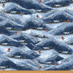Hoffman California - Holiday Hideaway - Wintry Hills, Navy