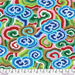 Free Spirit - Kaffe Fassett Collective Aug 2026 - Cloud Scrolls, Blue