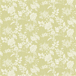 Henry Glass - Tranquility - Floral Design, Light Green