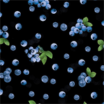 Kanvas Studio - Blueberry Hill - Sweet Blueberries, Black
