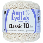 Aunt Lydia's Classic Crochet Thread - Size 10 - 350 yds; Antique White