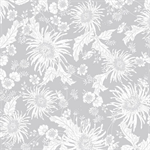 Studio E - 108^ Bloom - Floral Two Tone, Light Gray