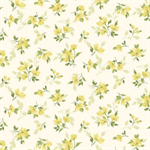 Marcus Fabrics - Buttercup & Blues - Tossed Floral, Yellow