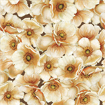 Wilmington Prints - Windflower Flannel - Large Floral, Brown