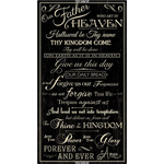 Timeless Treasures - Faith - 24^ The Lord's Prayer Panel, Black