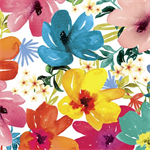 Quilting Treasures - Mingle - Floral, White