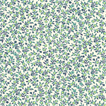 Quilting Treasures - Oxford Revival - Flower Vine, Cream/Jade