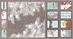 Moda - Winters Lane - 24^ Holiday Panel, Gray