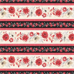 Wilmington Prints - Scarlet Dreams - Border Stripe, Multi