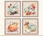 P & B Textiles - Bountiful - 36^ Harvest Blocks Panel, Multi
