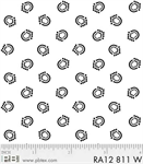 P & B Textiles - Ramblings 12 - New Geo, White on White