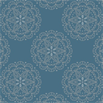 Blank Quilting - Honey Berries - Floral Circles, Blue