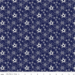 Riley Blake - Blue Stitch - Floral, Navy