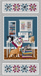 Henry Glass - Quilted Kitties - 24^ Kitties Panel, Gray