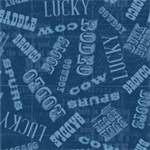 Wilmington Prints - Ironwood Ranch - Words All Over, Blue