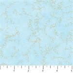 Northcott - Shimmer Radiance - Gold Metallic, Light Teal