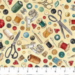 Northcott - Stonehenge Stitchin' - Notions, Beige