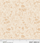 P & B Textiles - Au Naturel - Foliage, Apricot