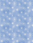 Wilmington Prints - Let it Snow-Man! - Snowflakes All Over, Light Blue