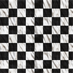 Quilting Treasures - Streets of Fire - Checkered Flag, Black & White