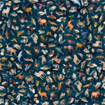 Quilting Treasures - Mid-Atlantic Shop Hop 2026 - Mid Atlantic Wildlife, Navy