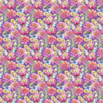 Lumin Fabrics - Flight of Fancy - Flowers & Butterflies, Purple