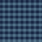 Clothworks - Snow Mountain - Plaid, Denim