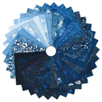 Robert Kaufman - 5^ Charm Squares - Artisan Batiks: Kasuri, Blue