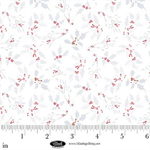 Blank Quilting - A Purr-fect Holiday Season - Holly and Berry Allover, White