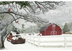 Hoffman California - Frosted Holidays -  29 1/2” Barn Panel, December
