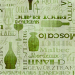 Quilting Treasures - Cork & Barrel - Tonal Wine Bottles & Words, Olive