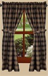 CURTAIN PANEL - MILLBROOK CHECK (BLACK) 63^