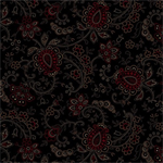Marcus - Meadow Ridge Flannels - Paisley Floral, Black