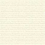 Benartex - Contempo - White Christmas - Song, Cream