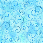 Benartex - Kanvas - 108^ Swirling Splendor, Blue