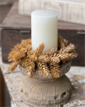 Candle Ring - Hops 8^, Beige