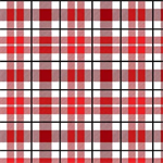 Michael Miller - Early To Rise - Sunny Plaid, Red