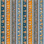 Quilting Treasures - Build It - Construction Animal Border Stripe, Multi