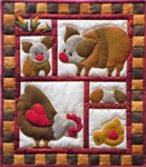 Quilt Kit - Ham & Eggs - Size: 13^ x 15^