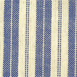 Dunroven House - Homespun Ticking - Provenal - Stripe, Blue/Cream