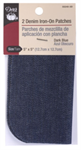 Dritz - Iron-On Patches - 5^ x 5^ 2 ct; Dark Blue