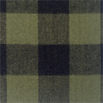 Diamond Textiles - Yarn Dyed Brushed Flannel - Large Buffalo Plaid, Green/Black