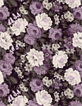 Wilmington Prints - Blackberry Bramble - Packed Floral, Purple