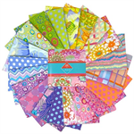 Free Spirit - Kaffe Fassett Collective - Classics Plus - 5^ Charm Pack, Sorbet