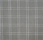 Dunroven House - Tea Towel - Basketweave Plaid Check, Taupe/White