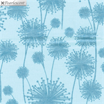 Kanvas Studio - Pearl Reflections - Dandelion Shadow, Aqua/Teal