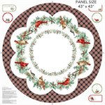 Northcott - Home For Christmas - 43 x 43^ Tree Skirt, White